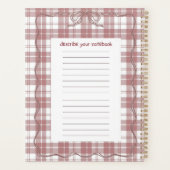 6.5" x 8.75" Classic Notebook Planner (Achterkant)