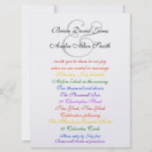 6,5 x 8,75 Gay Wedding Rainbow LGBT Pride Metallic Kaart (Voorkant)