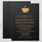 6,5 x 8,75-inch Golden Royal Queen Crown Wedding Kaart (Voorkant / Achterkant)