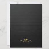 6,5 x 8,75-inch Golden Royal Queen Crown Wedding Kaart (Achterkant)