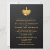 6,5 x 8,75-inch Golden Royal Queen Crown Wedding Kaart (Voorkant)