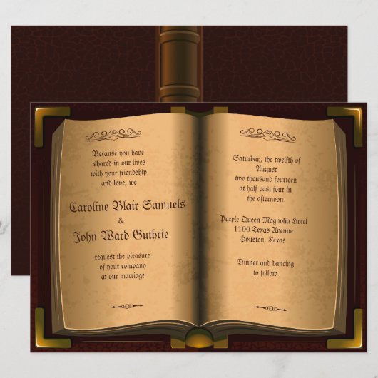 6,5 x 8,75-inch  leerlingenboek met ouderwetse kra kaart (Voorkant / Achterkant)