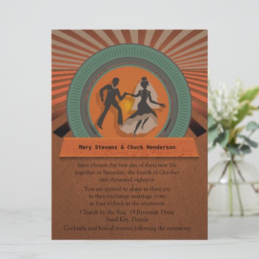 6,5 x 8,75-inch Retro Style  Kaart (Staand voorkant)