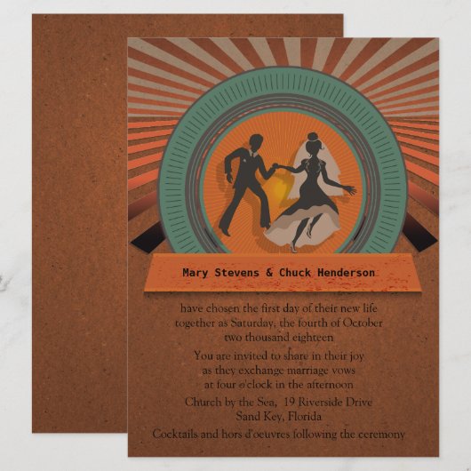 6,5 x 8,75-inch Retro Style  Kaart (Voorkant / Achterkant)