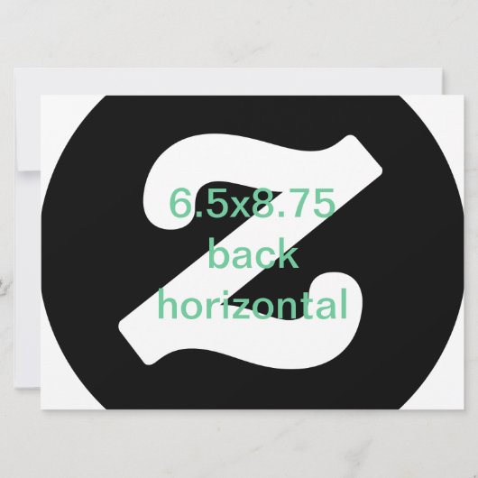 6.5x8.75 horizontale uitnodiging (Achterkant)