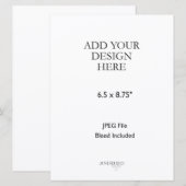 6,5x8,75" Kaart Afdrukken (Voorkant / Achterkant)