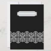 6.5x8.75 uitnodiging tot weduwschap met kant (Achterkant)