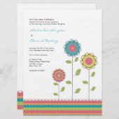 6.5x8.75 Uitnodiging van de Bloemen van de (Voorkant / Achterkant)