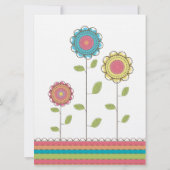 6.5x8.75 Uitnodiging van de Bloemen van de (Achterkant)