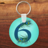 6 / 6e / 6e Jubileum / nummer 6 Sleutelhanger (Voorkant)