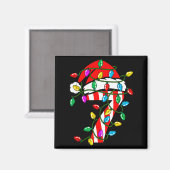 6 7 67 Meme Zes Zeven Candy Grappig Kerst Koppel Magneet (Voorkant / Achterkant)