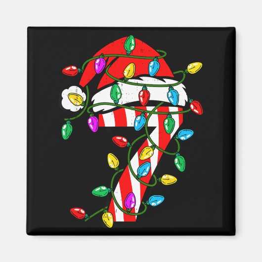6 7 67 Meme Zes Zeven Candy Grappig Kerst Koppel Magneet (Voorkant)