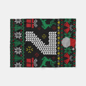 6 7 67 Meme Zes Zeven Grappig Kerstmis Lelijk Paar Fleece Deken (Voorkant (Horizontaal))