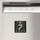 6 7 67 Meme Zes Zeven Grappig Kerstmis Lelijk Paar Magneet (Insitu (Vaatwasser))