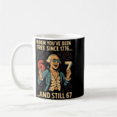 6-7 7-6 George Washington Meme Grappig 67 Ontwerp  Koffiemok (Links)
