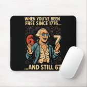 6-7 7-6 George Washington Meme Grappig 67 Ontwerp  Muismat (Met muis)