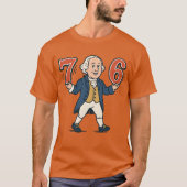 6-7 7-6 George Washington Shirt Six Seven American (Voorkant)