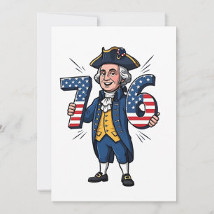 6-7 7-6 George Washington Six Seven Meme 67 Trend Bedankkaart