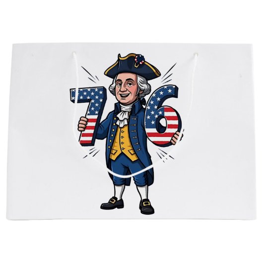 6-7 7-6 George Washington Six Seven Meme 67 Trend Groot Cadeauzakje (Voorkant)