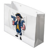 6-7 7-6 George Washington Six Seven Meme 67 Trend Groot Cadeauzakje (Voorkant Gekanteld)