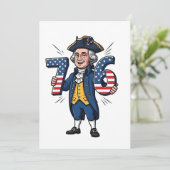 6-7 7-6 George Washington Six Seven Meme 67 Trend Kaart (Staand voorkant)