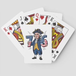 6-7 7-6 George Washington Six Seven Meme 67 Trend Pokerkaarten