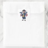 6-7 7-6 George Washington Six Seven Meme 67 Trend Vierkante Sticker (Tas)