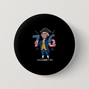 6-7 7-6 George Washington Six Seven Meme Gen Alpha Ronde Button 5,7 Cm