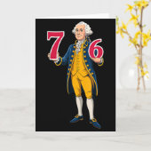 6 7 7 6 George Washington Zes Zeven  Kaart (Gele Bloem)