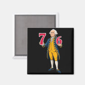 6 7 7 6 George Washington Zes Zeven Magneet (Voorkant / Achterkant)