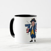 6-7 7-6 George Washington Zes Zeven Meme 67 Trend Mok (Voorkant links)