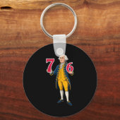 6 7 7 6 George Washington Zes Zeven Sleutelhanger (Voorkant)