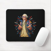 6-7 7-6 George Washington Zeven Zes Grappig 4 juli Muismat (Met muis)