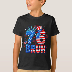 6-7 7-6 george washington zeven zes grappig 4 juli t-shirt