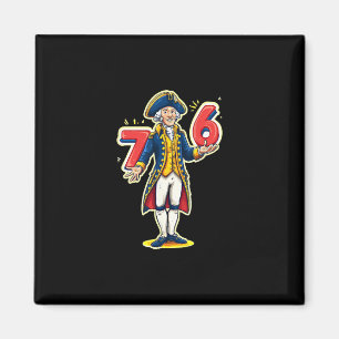 6-7 7-6 Grappige George Washington Zes Zeven Meme  Magneet