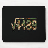 6 7 Army Pattern Meme Square Root 4489 Slang Math  Muismat (Voorkant)