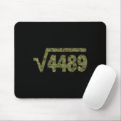6 7 Army Pattern Meme Square Root 4489 Slang Math Muismat (Met muis)