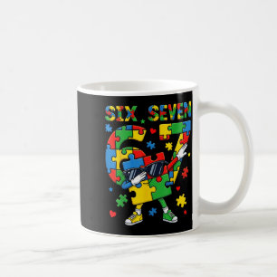 6 7 autisme bewustzijn 67 dabbing zes zeven autism koffiemok