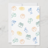 6-7 Birthday Invitation for Boys, Six Seven Meme Kaart (Achterkant)