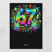 6-7 Boys Birthday Party Invitation Kaart (Achterkant)