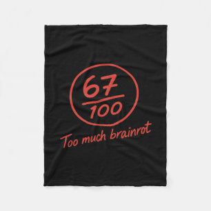 6 7 Brainrot Basisonderwijs Leraar Meme Grappig 67 Fleece Deken