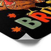 6 7 Bruh Thanksgiving Shirts Boys Kids Funny Turke Poster (Hoek)