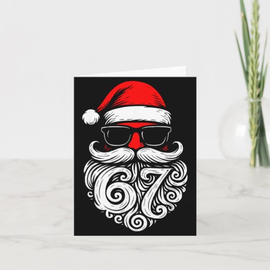 6 7 Christmas 67 Santa Six Seven Christmas Boys Te Kaart (Voorkant)