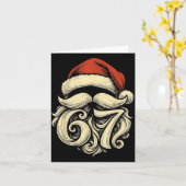 6 7 Christmas 67 Santa Six Seven Christmas Boys Te Kaart (Gele Bloem)