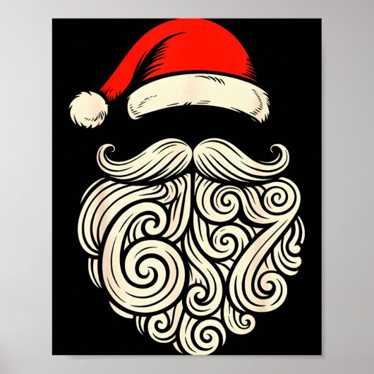 6 7 Christmas 67 Santa Six Seven Christmas Boys Te Poster (Voorkant)