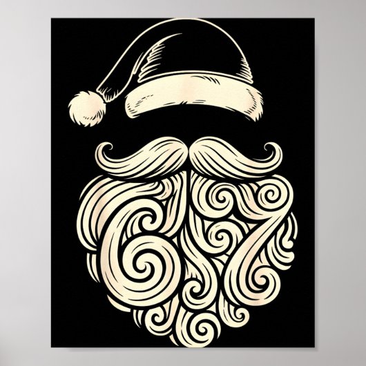 6 7 Christmas 67 Santa Six Seven Christmas Boys Te Poster (Voorkant)