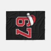 6 7 Christmas 67 Santa Six Seven Funny Christmas B Fleece Deken (Voorkant (Horizontaal))