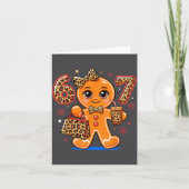 6 7 Christmas Leopard Gingerbread  Kaart (Voorkant)