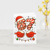 6-7 Christmas Squad Funny 67 Six Seven Meme Xmas 6 Kaart (Gele Bloem)