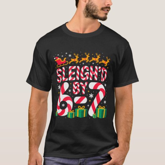 6-7 Christmas Ugly Sweater Six Seven Xmas 67 Meme T-shirt (Voorkant)